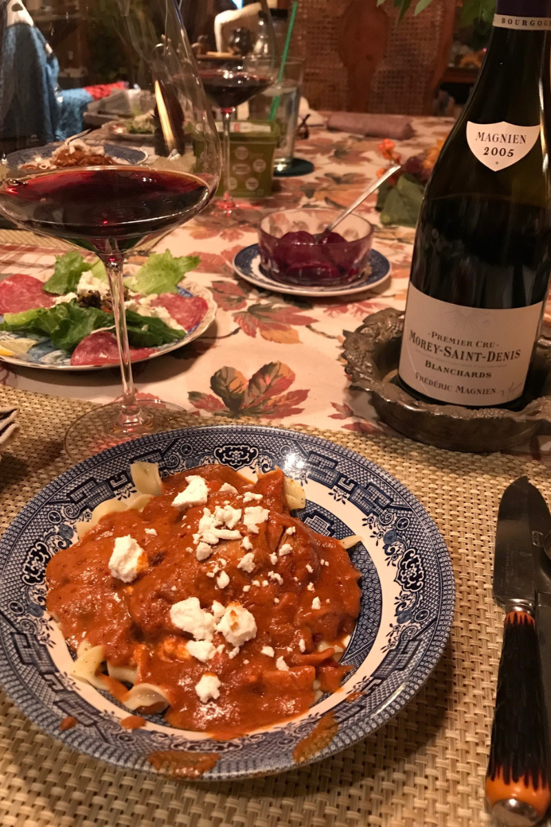 Aged Burgundy with Chicken Dracula
