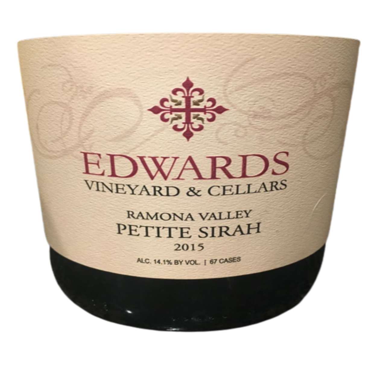 2017 Edwards Vineyard & Cellars Petite Sirah Ramona Valley California USA |  The Wine Connection